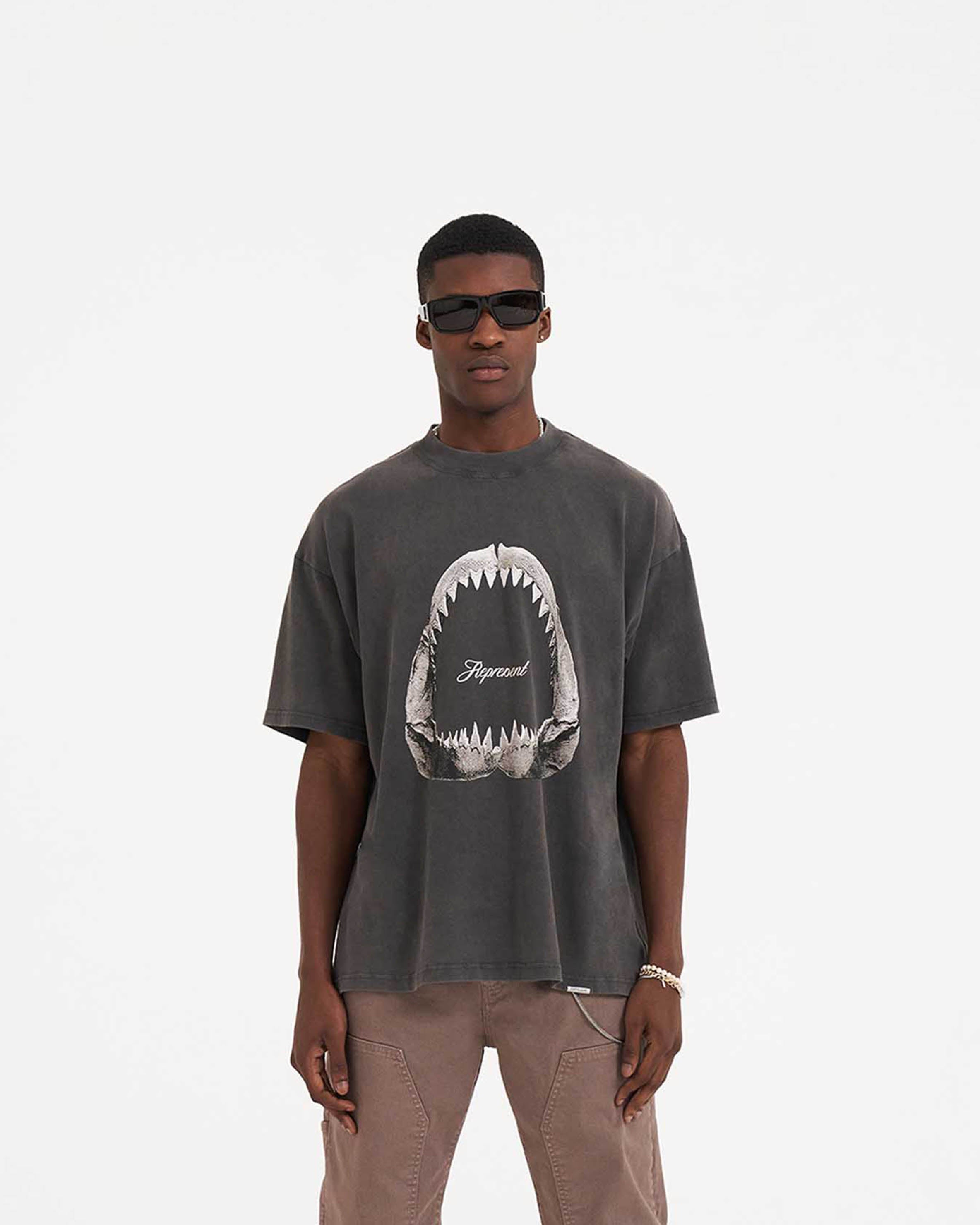 Shark Jaws T-Shirt - Vintage Grey